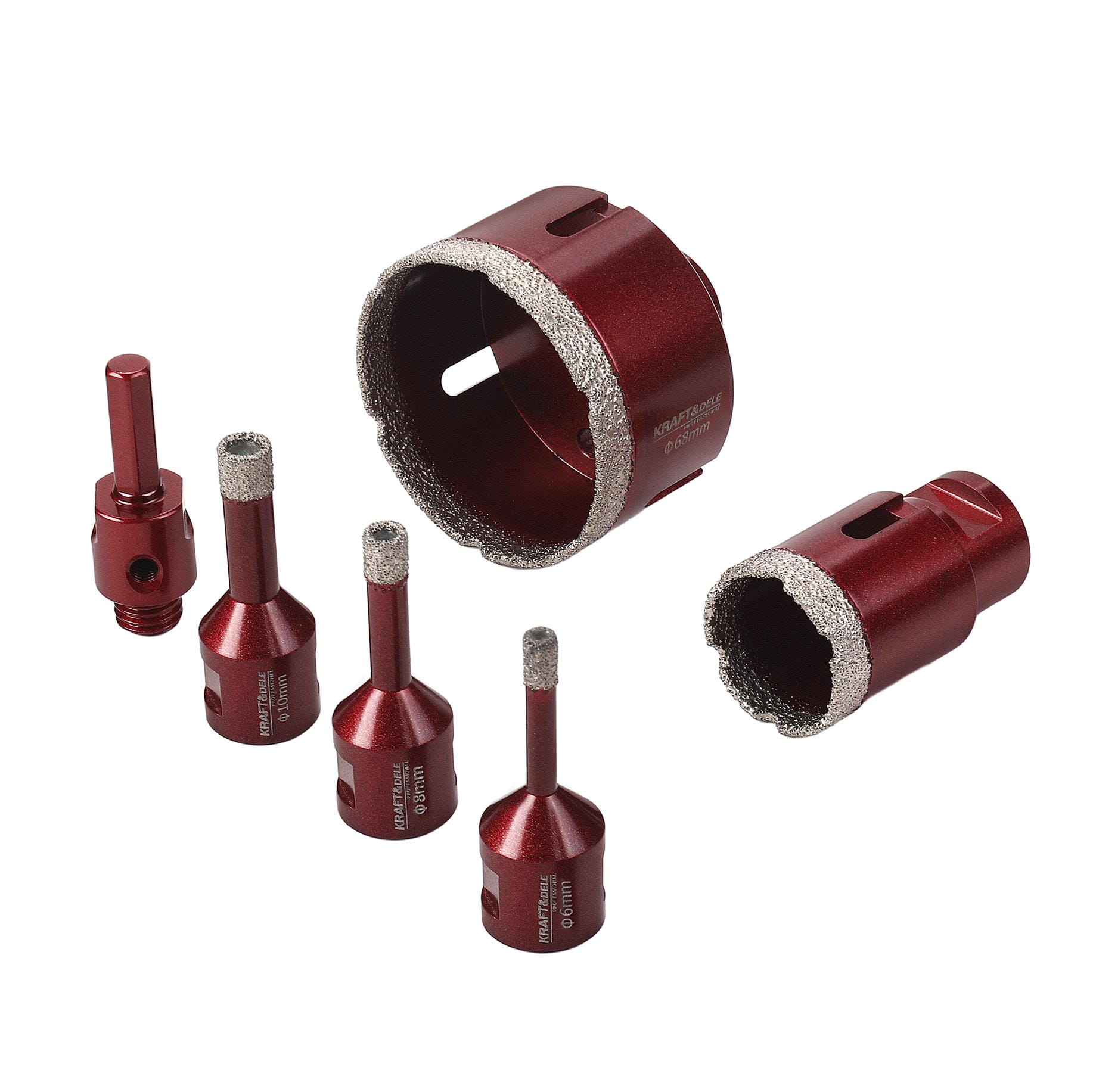 SET. DIAMOND HOLE SAWS 6PCS. 6-68mm KD5953