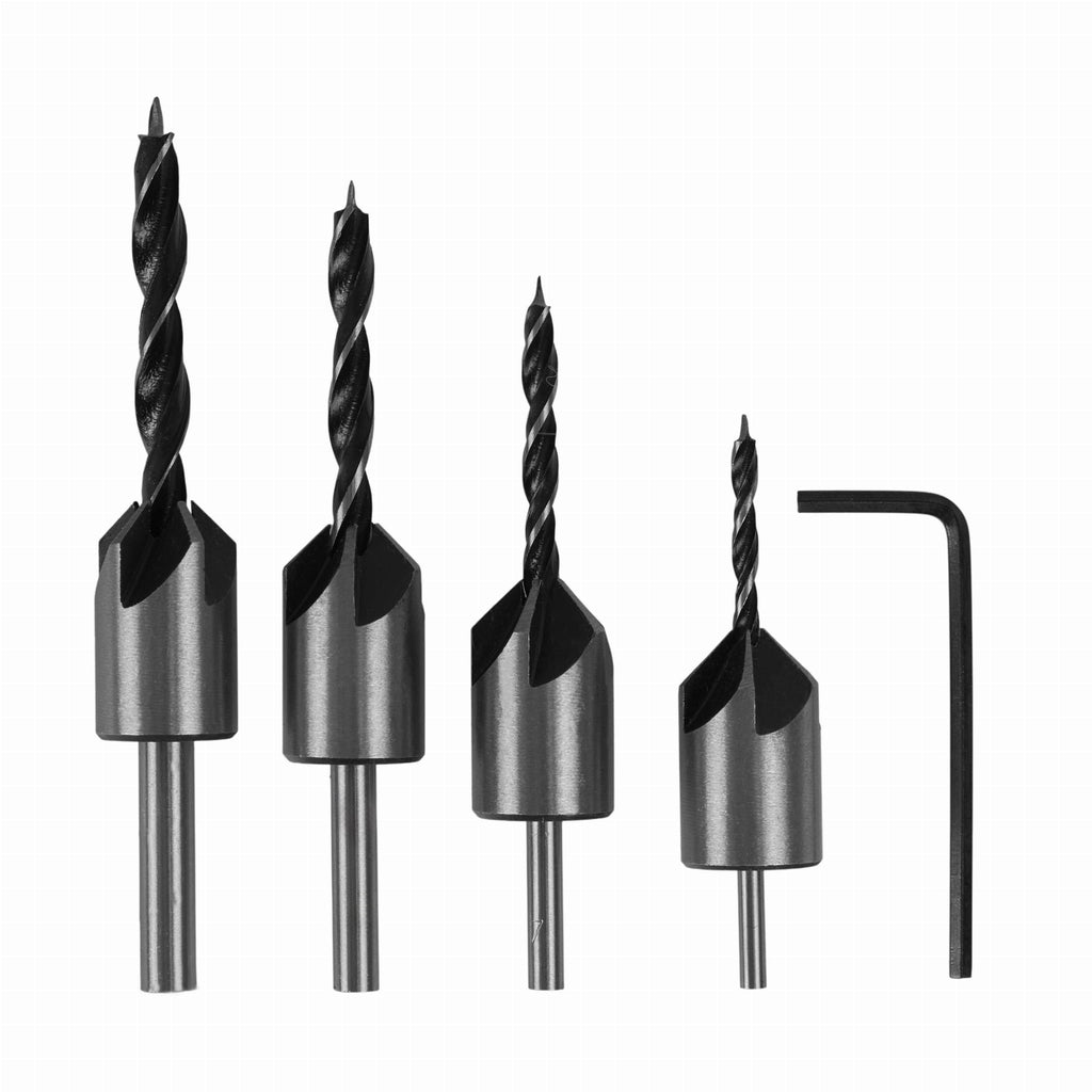Wood drill bits with adjustable countersink KD10559