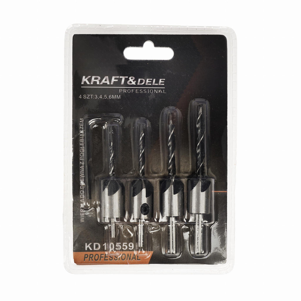 Wood drill bits with adjustable countersink KD10559