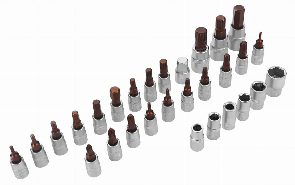 TORQUE WRENCH 1/4" 5–25Nm SET 32pcs KD11394
