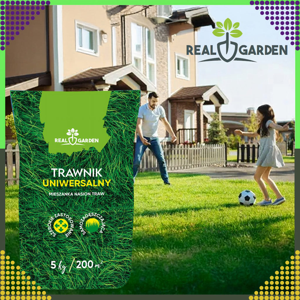 Universaalne tihe ja vastupidav muruseemnesegu 5 kg 200 m² jaoks ROL-019REALGARDEN