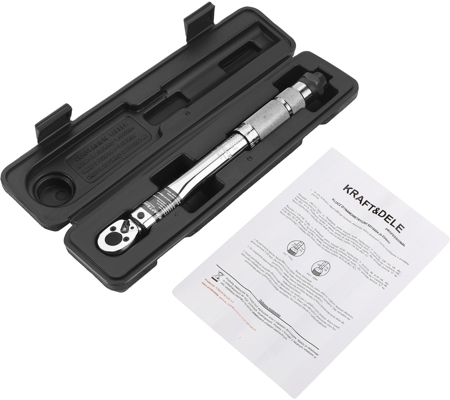 Torque wrench 1/4" 5-25Nm KD10204