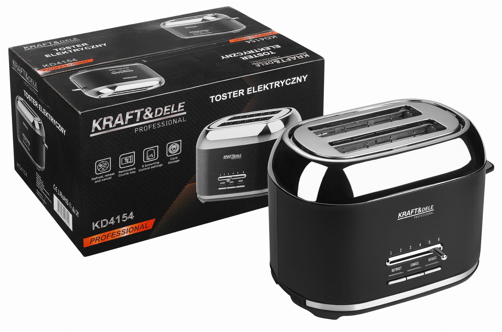Electric Toaster 1000W KD4154