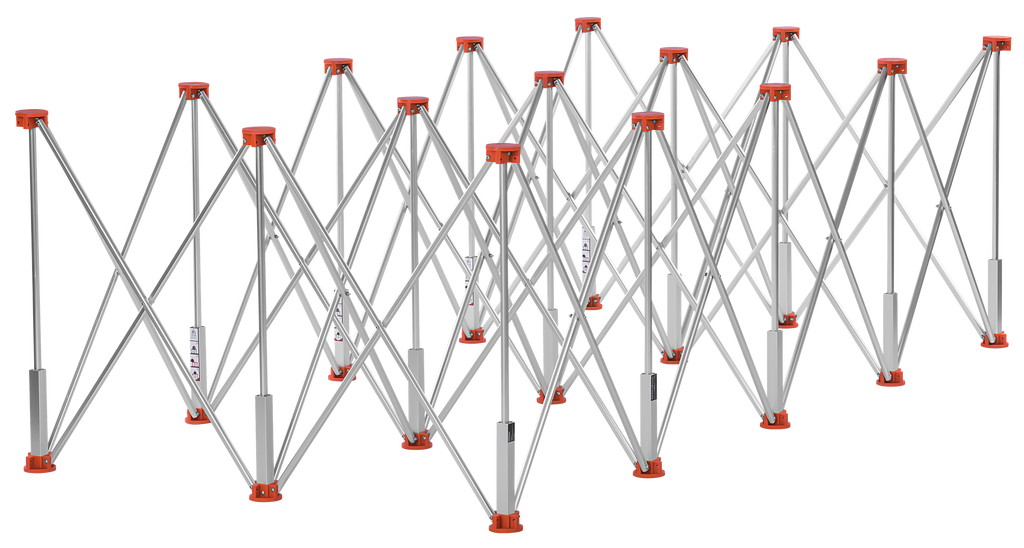 Tiling table with 15 legs 221x115x75cm KD11982
