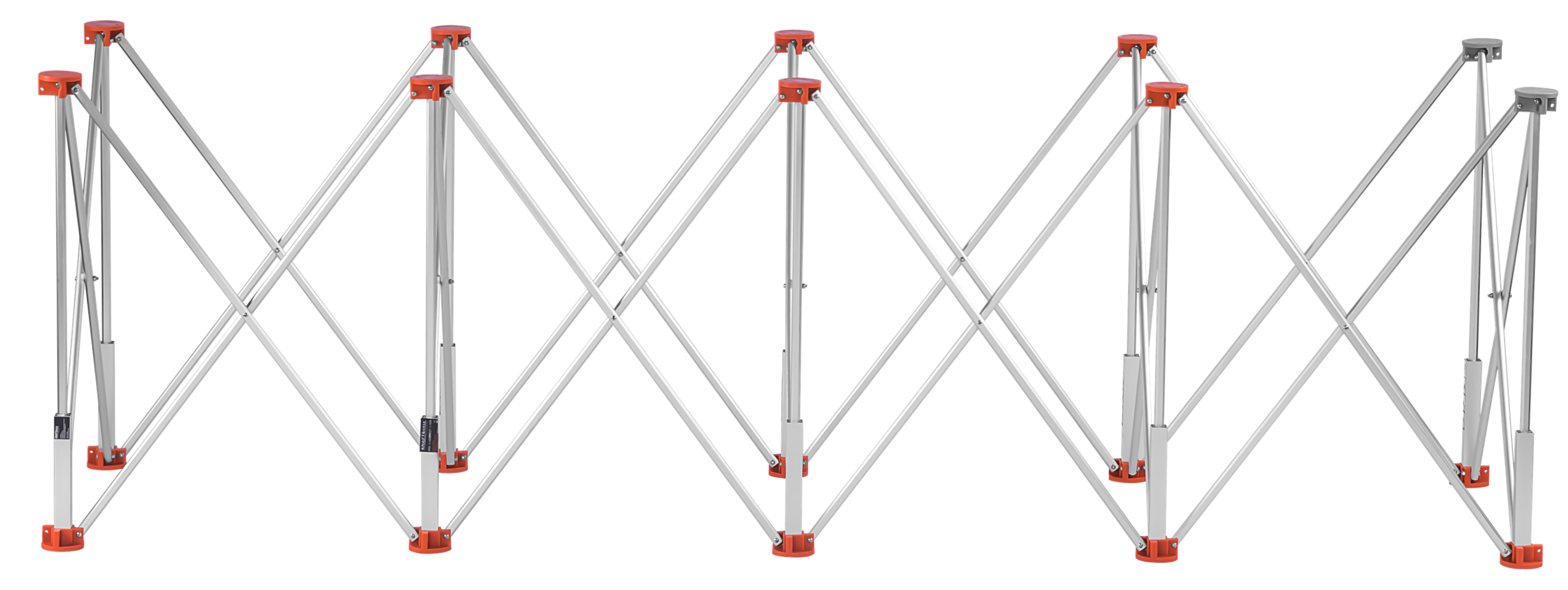 Tiling table with 10 legs 222x60x75cm KD11981