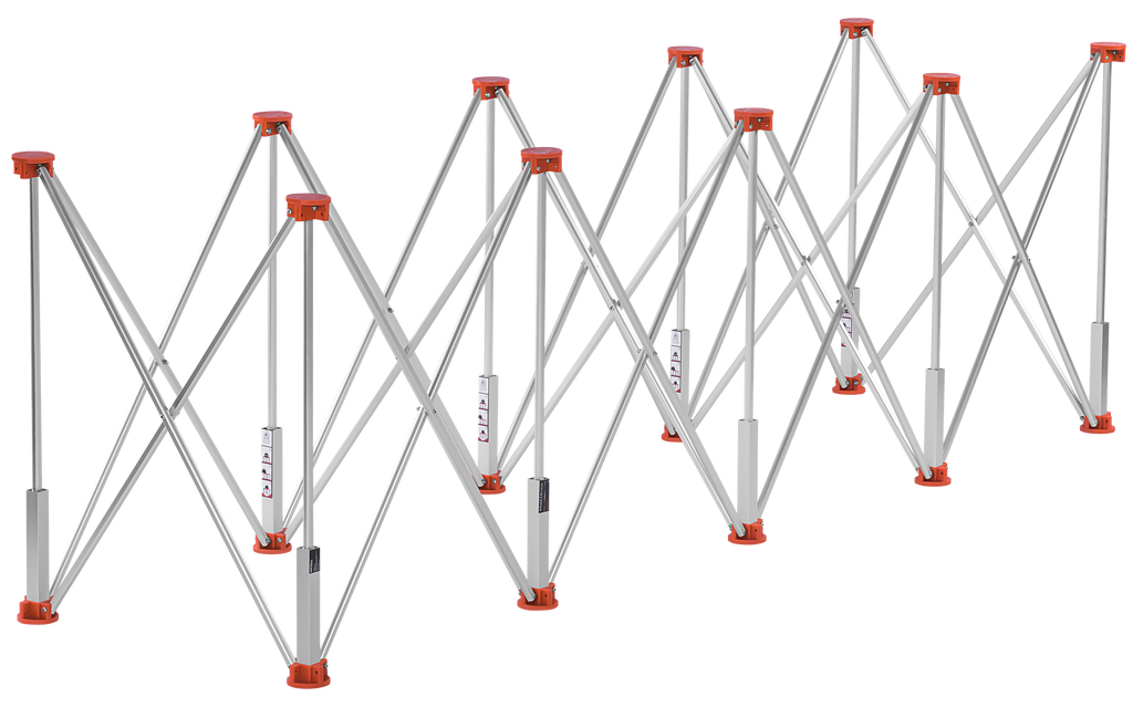 Tiling table with 10 legs 222x60x75cm KD11981