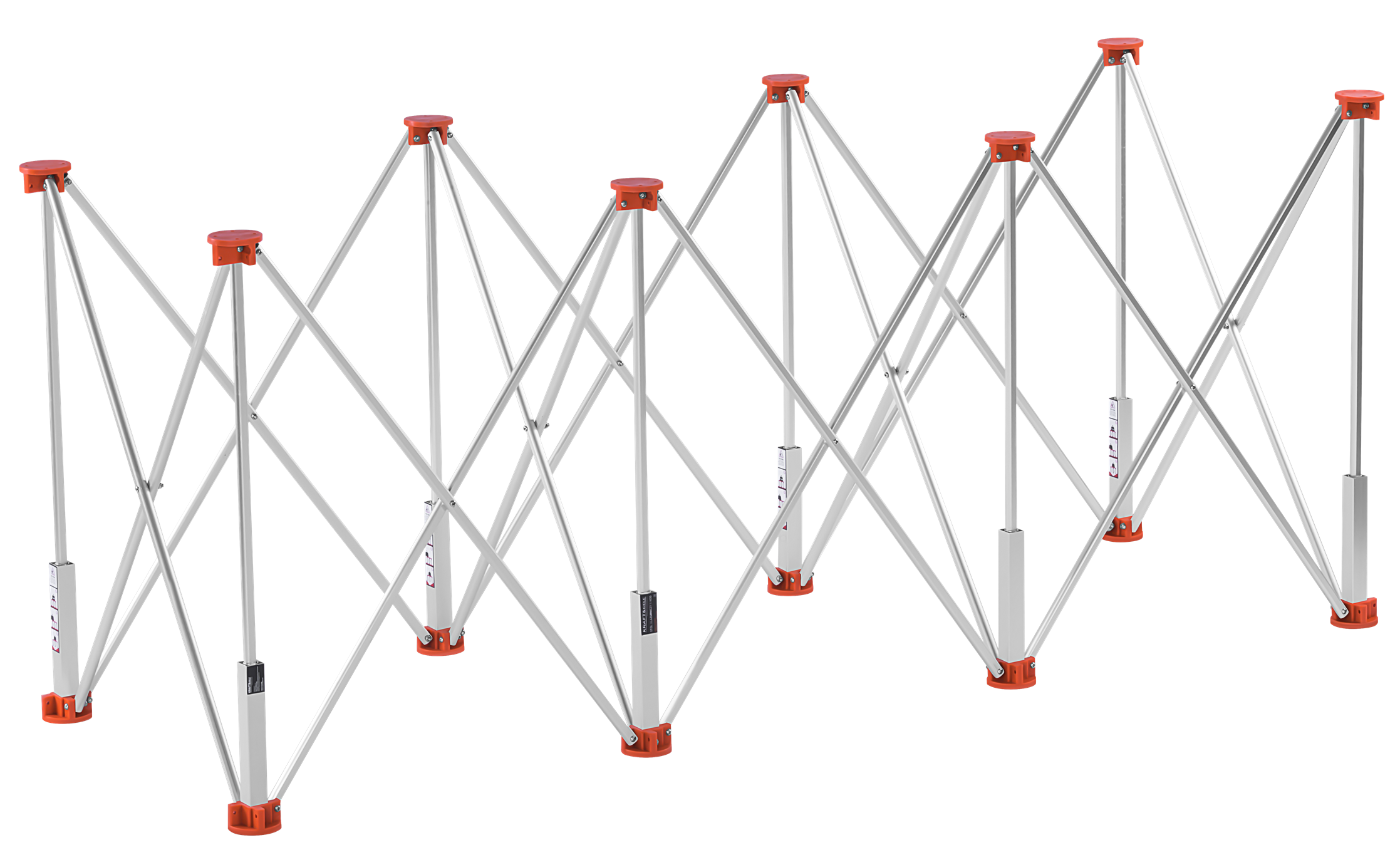 Tiling table 8 legs 170x60x75cm KD11980
