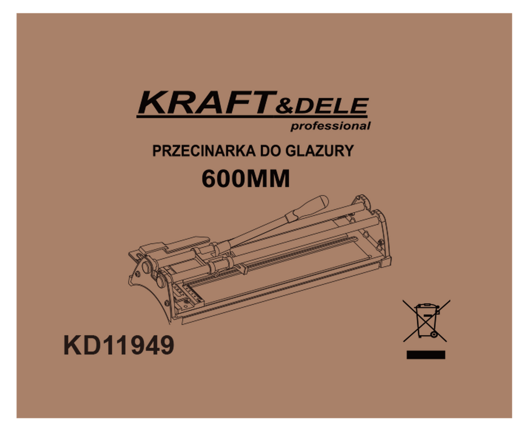Professional tile cutter 600mm KD11949
