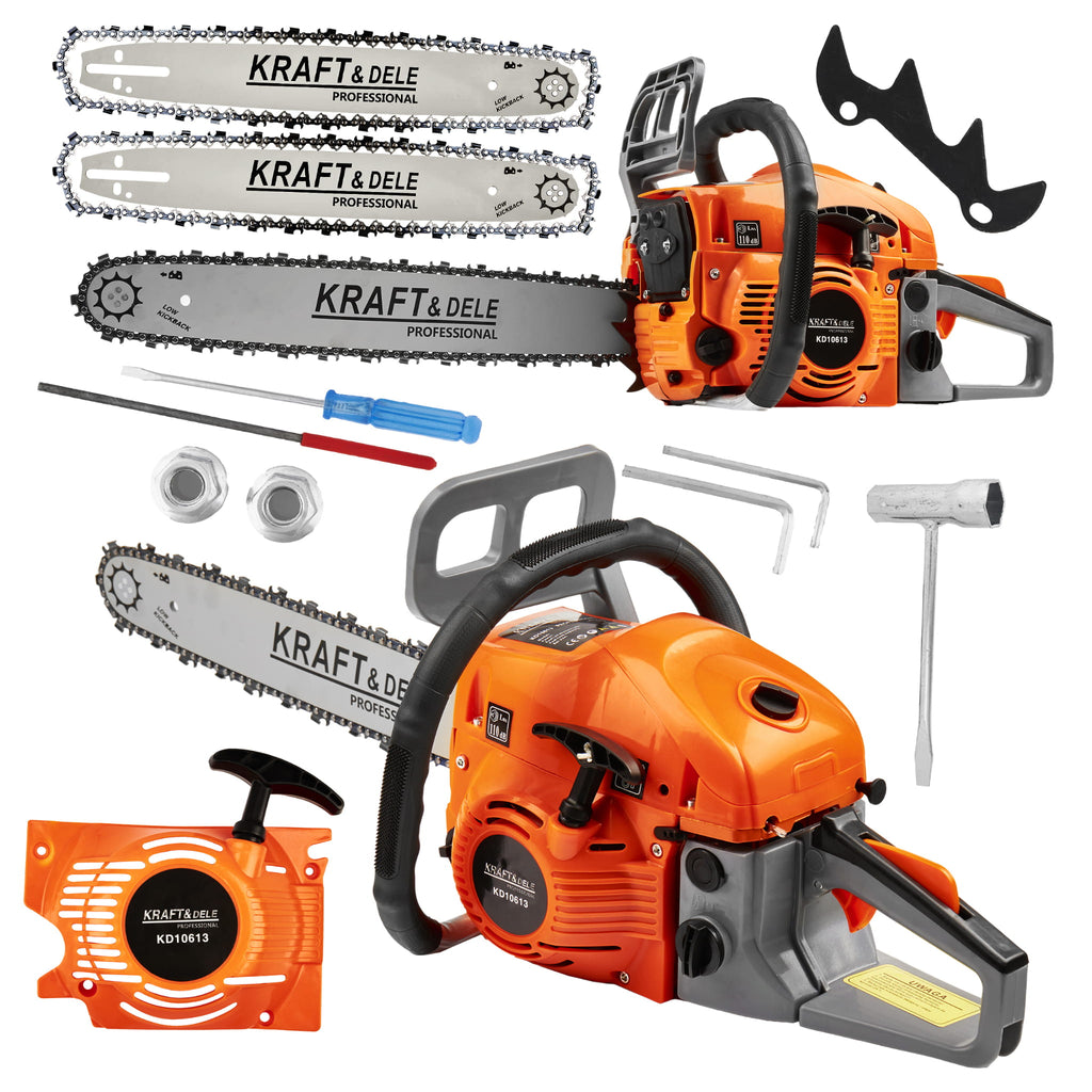 Gasoline chainsaw 5.9HP / 16" / 18" + Accessories KD10613