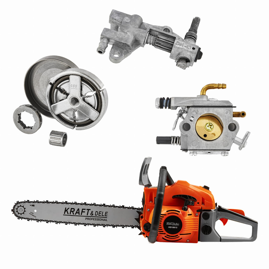 Gasoline chainsaw 5.9HP / 16" / 18" + Accessories KD10613