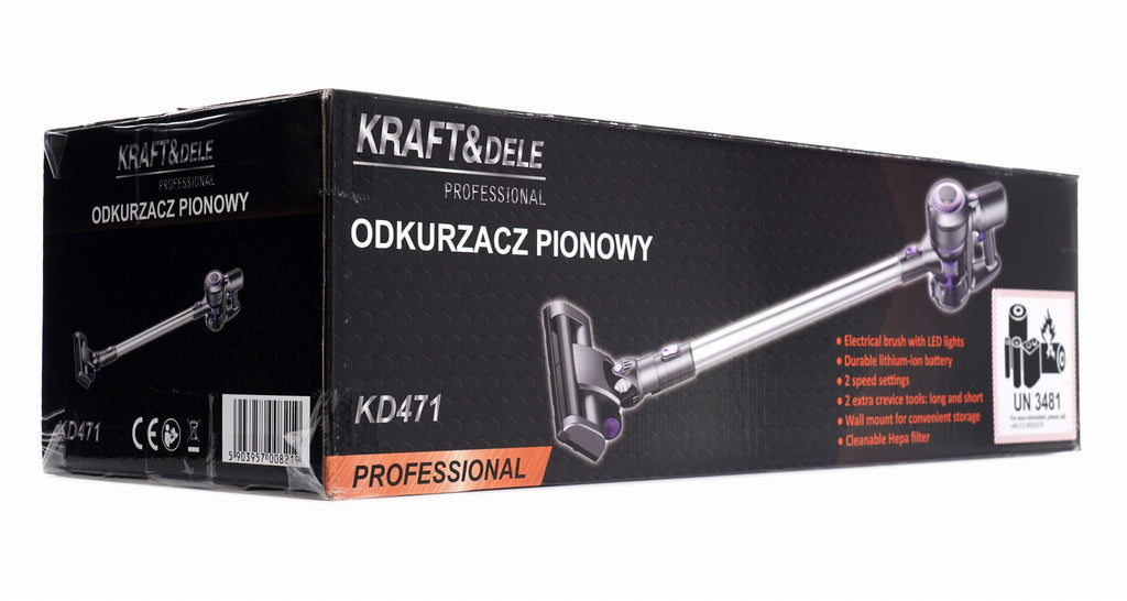 CORDLESS UPRIGHT VACUUM CLEANER 0.8L KD471