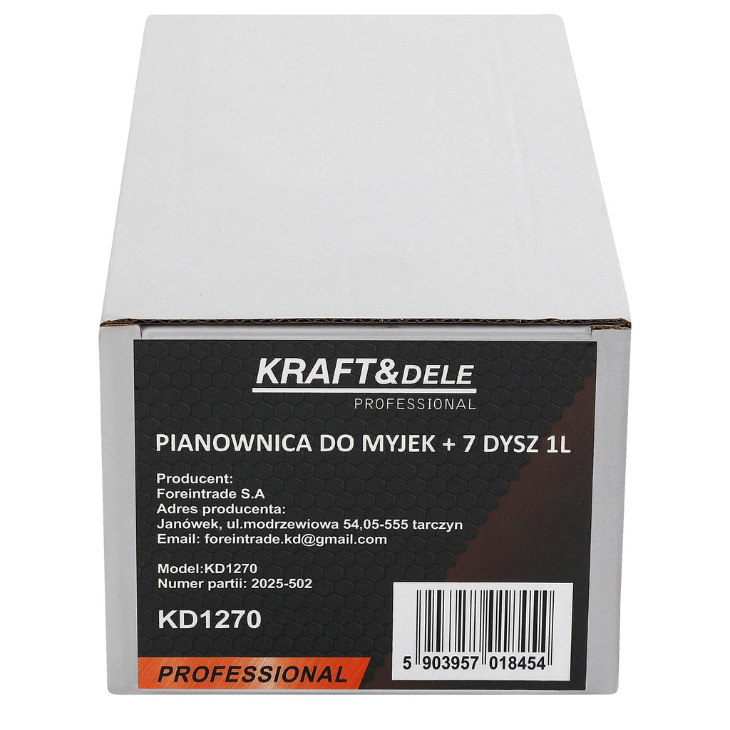 Foam generator + 7 nozzles 1L KD1270 (D31)