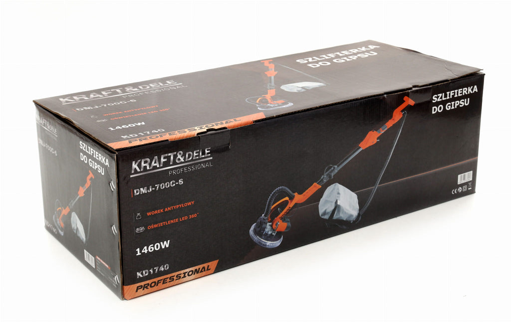SANDER "GIRAFFE" FOR SMOOTHING PLASTER, GYPSUM, AND RENDER WITH LED KD1740