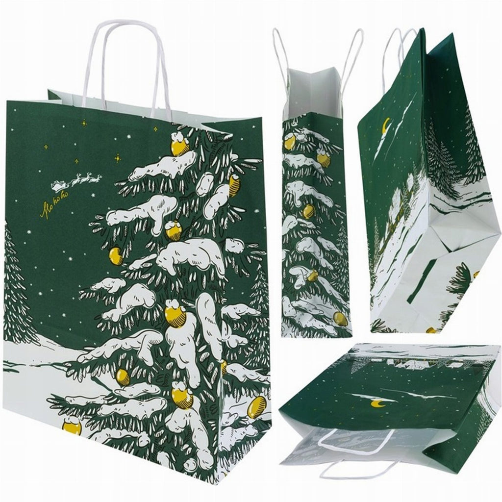 Christmas Gift Bags Green Tree 25 pcs