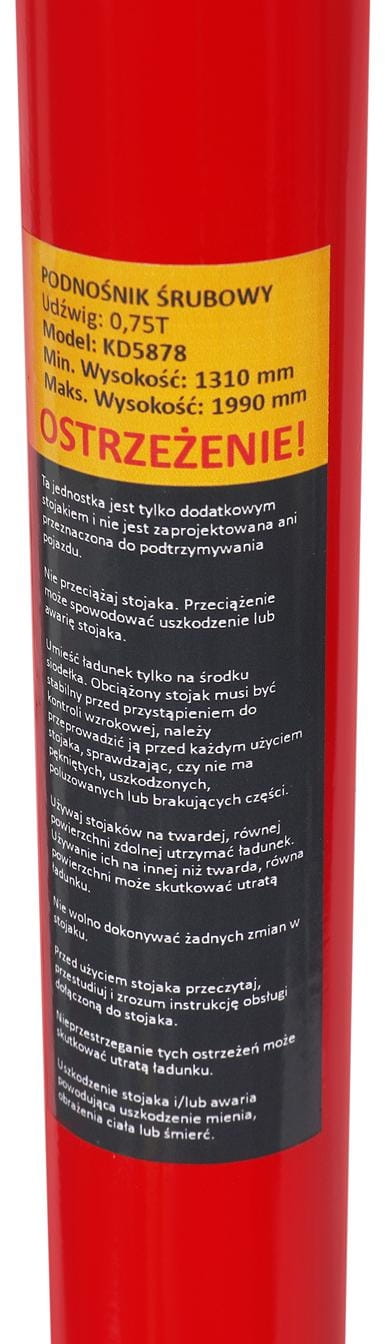 MEHAANILINE TÕSTUKRUVI 132-196CM KD5878