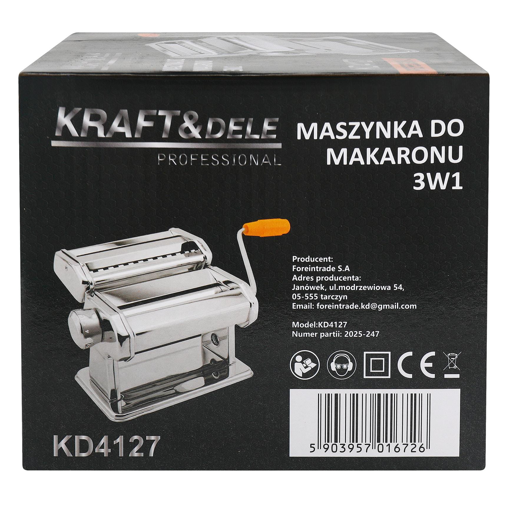 3-ühes käsitsi pastamasin KD4127