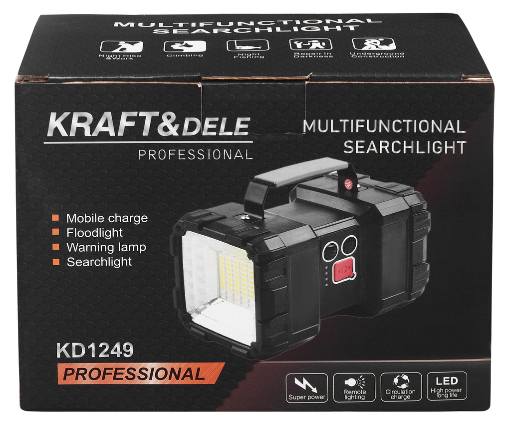 Laetav LED taskulamp akupangaga KD1249