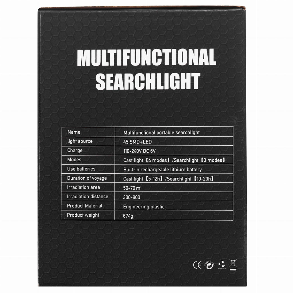 Laetav LED taskulamp akupangaga KD1249