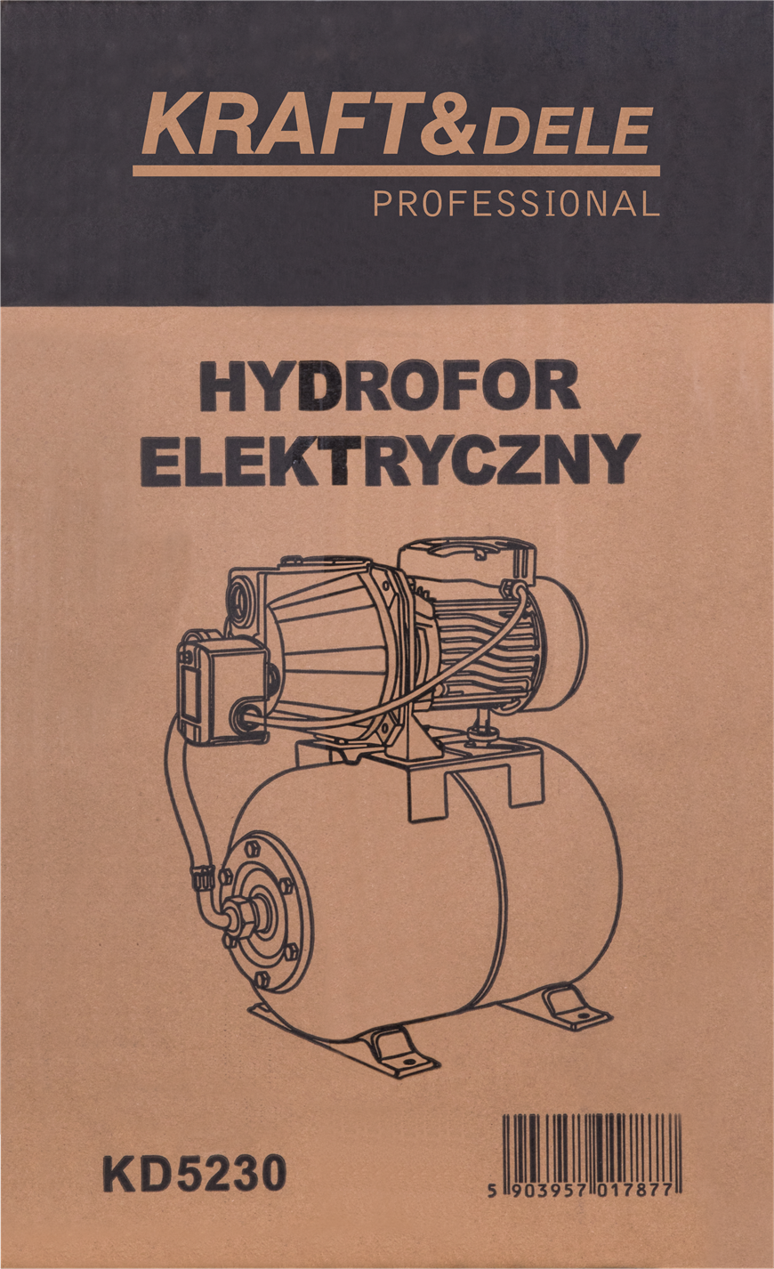 Hüdrofoor 1200W 3600L/h paak 24L KD5230