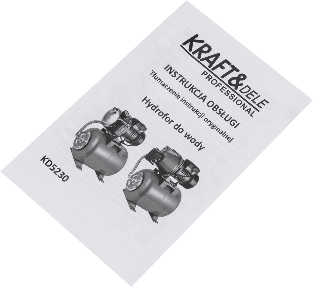Hüdrofoor 1200W 3600L/h paak 24L KD5230