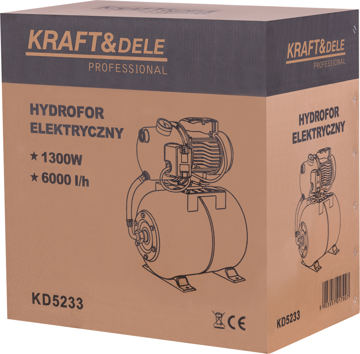 HYDROFOR 1300W 6000L/H TANK 50L KD5233