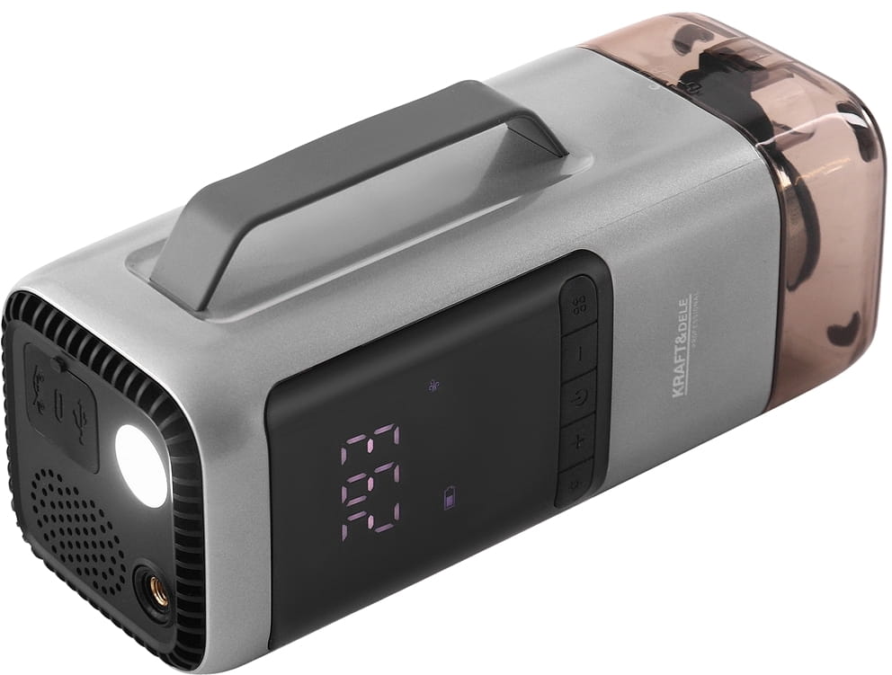 MULTIFUNKTSIONAALNE SEADE TOLMUIMEJA / KÄIVITUSABI / PUMP / PUHUR / TASKULAMP / AKUPANK KD5498