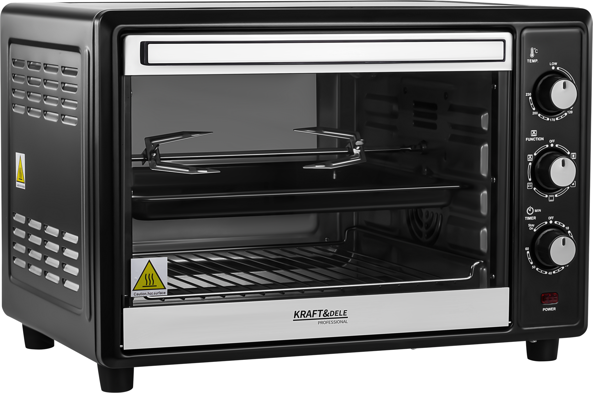 ELECTRIC OVEN 45L 2000W ROTISSERIE FUNCTION + ACCESSORIES KD4134