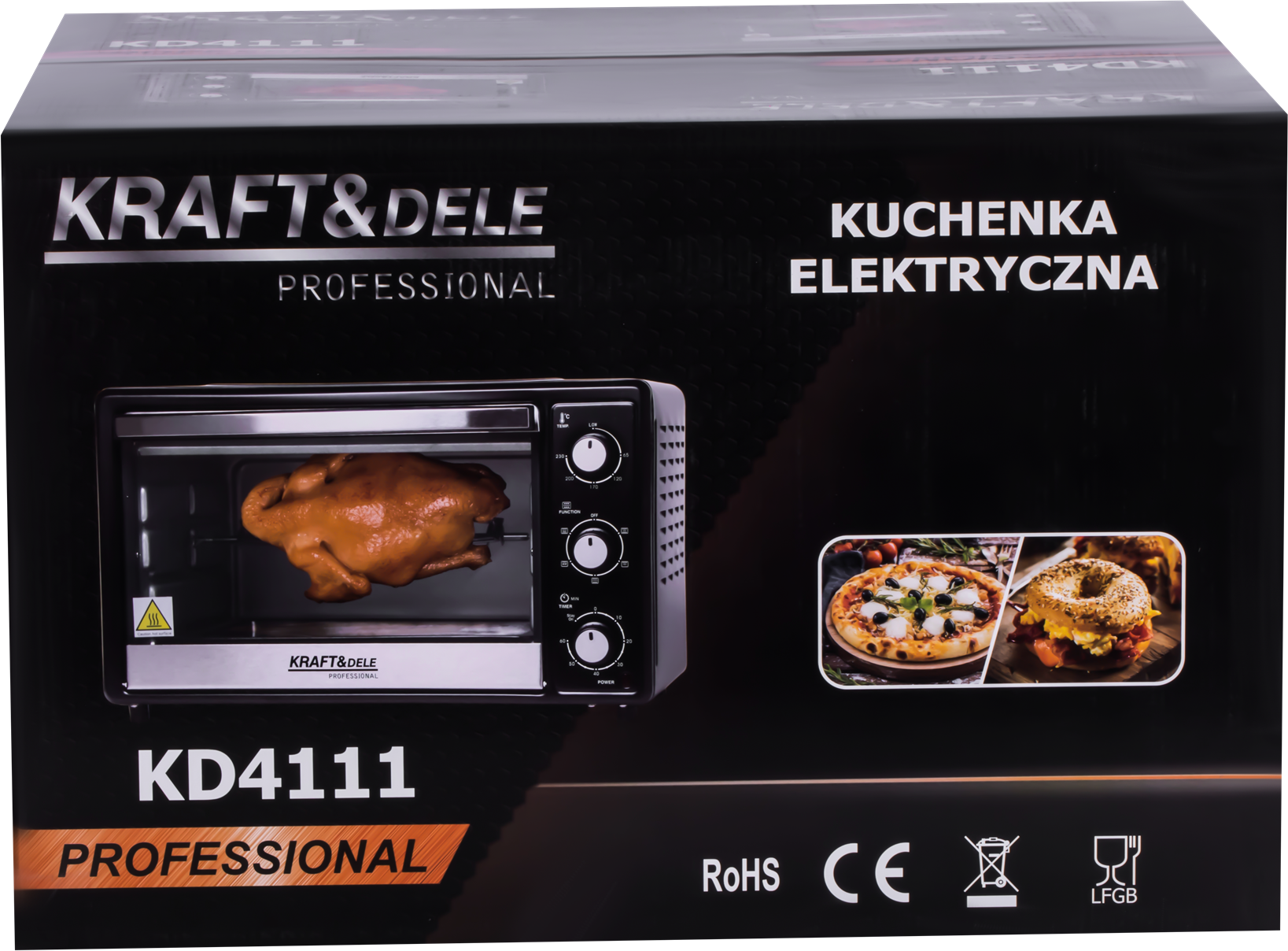 ELEKTRIAHI 30L 1650W GRILLIKEERDUSFUNKTSIOON + TARVIKUD KD4111