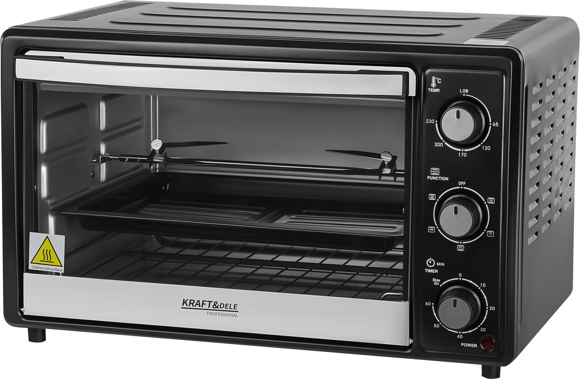 ELECTRIC OVEN 30L 1650W ROTISSERIE FUNCTION + ACCESSORIES KD4111