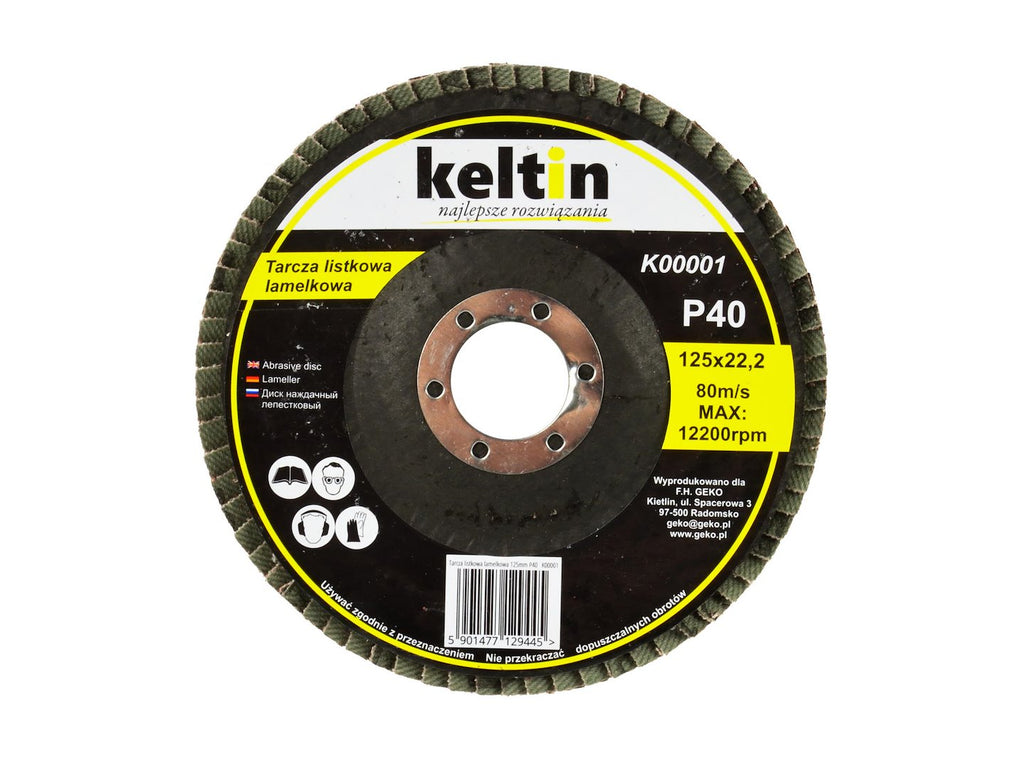 Flat disc 125 mm P40