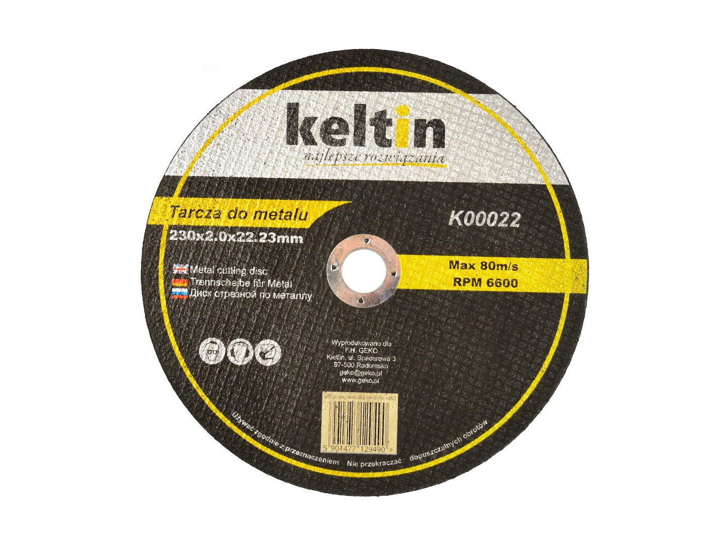 Cutting blade for metal 230 x 2.0 mm