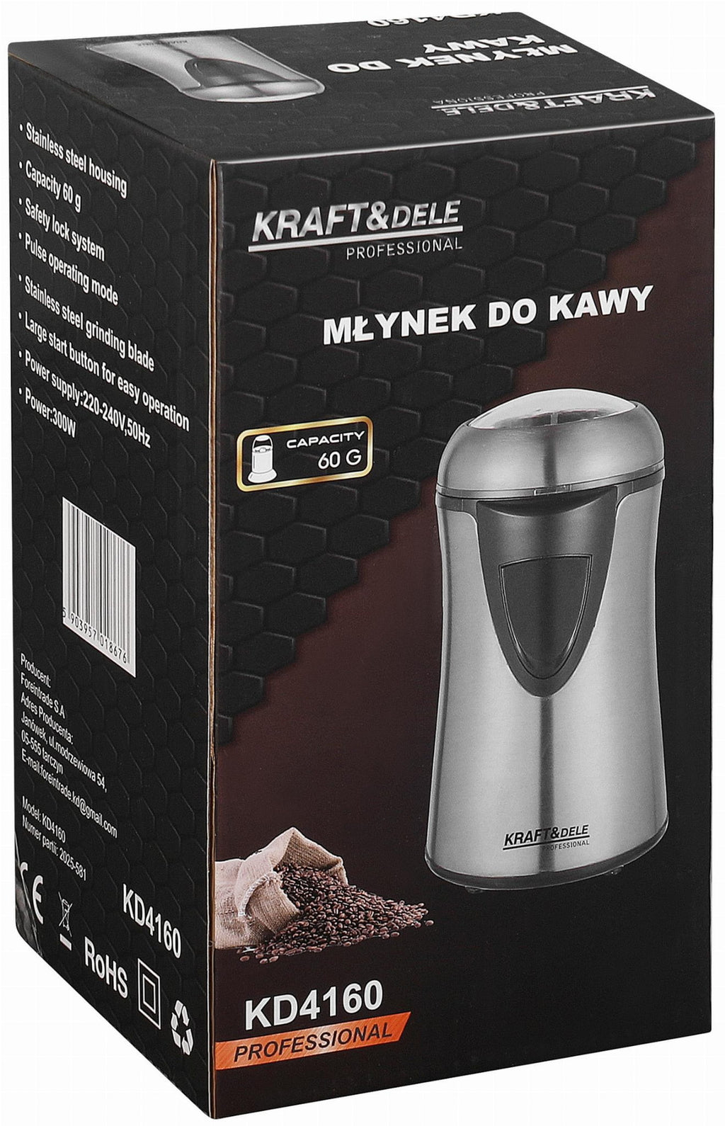 COFFEE GRINDER 60G 300W KD4160