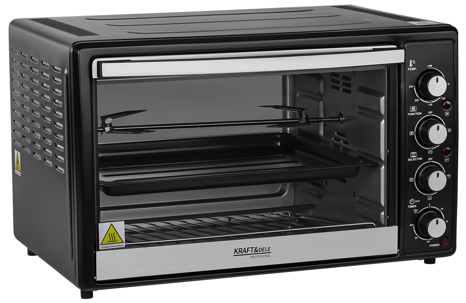 ELEKTRIAHI 48L 2000W GRILLIKEERD FUNKTSIOON + TARVIKUD KD4112