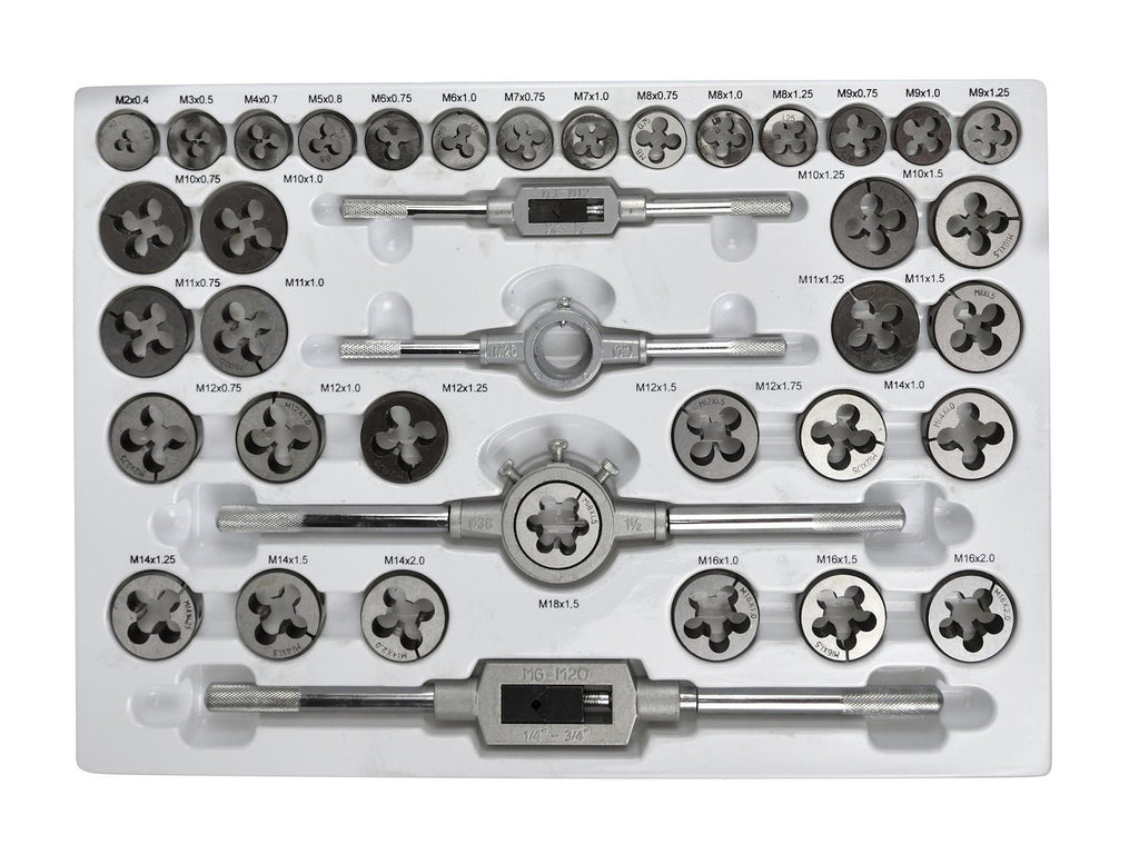 110 pcs metric tap and die set