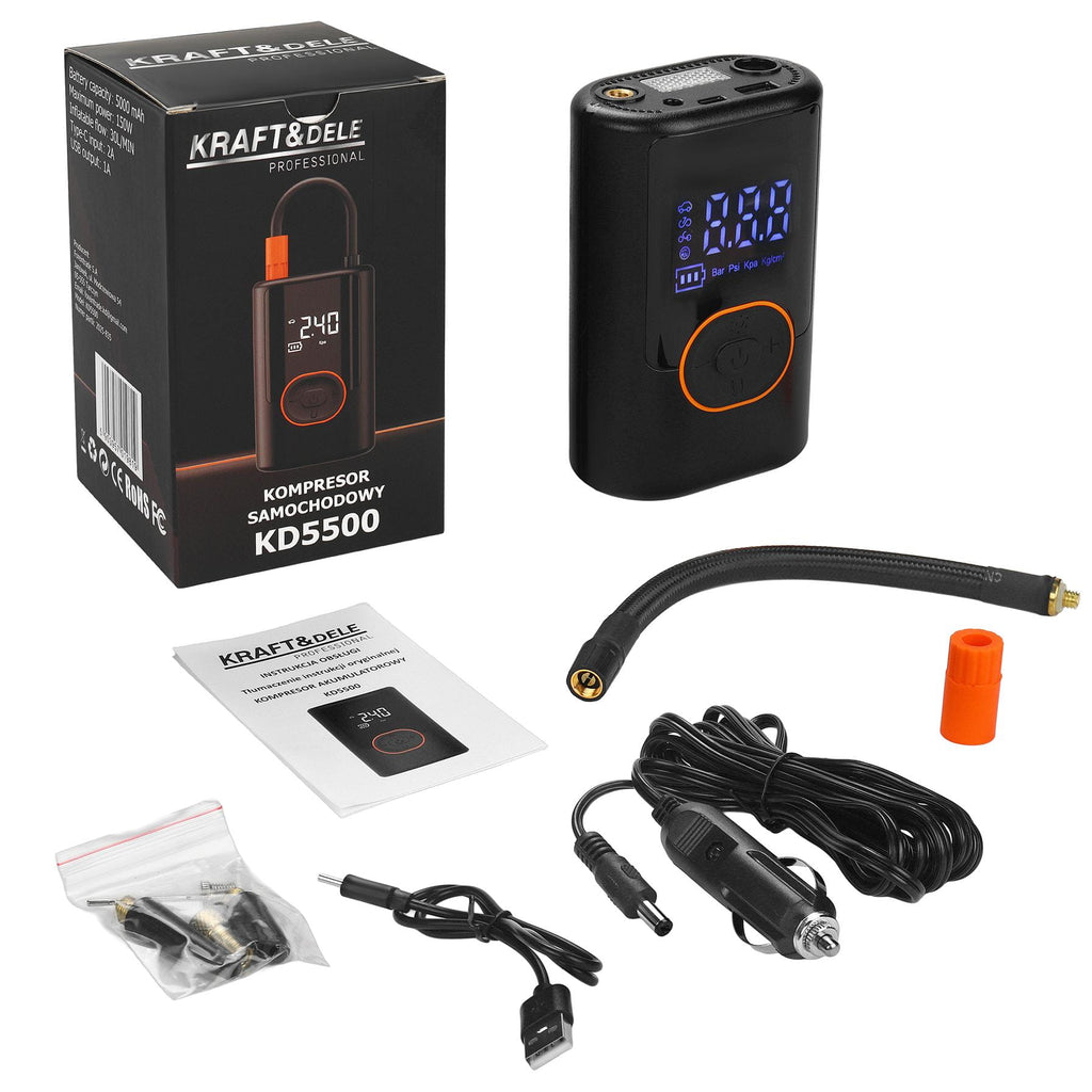 CORDLESS COMPRESSOR 5000mAh KD5500