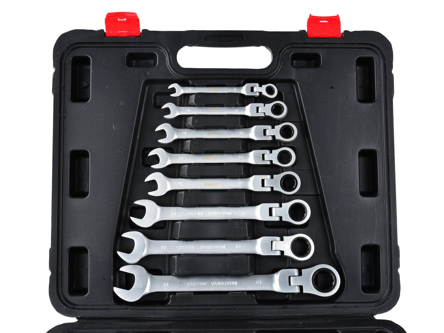 Reversible Ratcheting Wrench Set, 8–32 mm, 13 pcs
