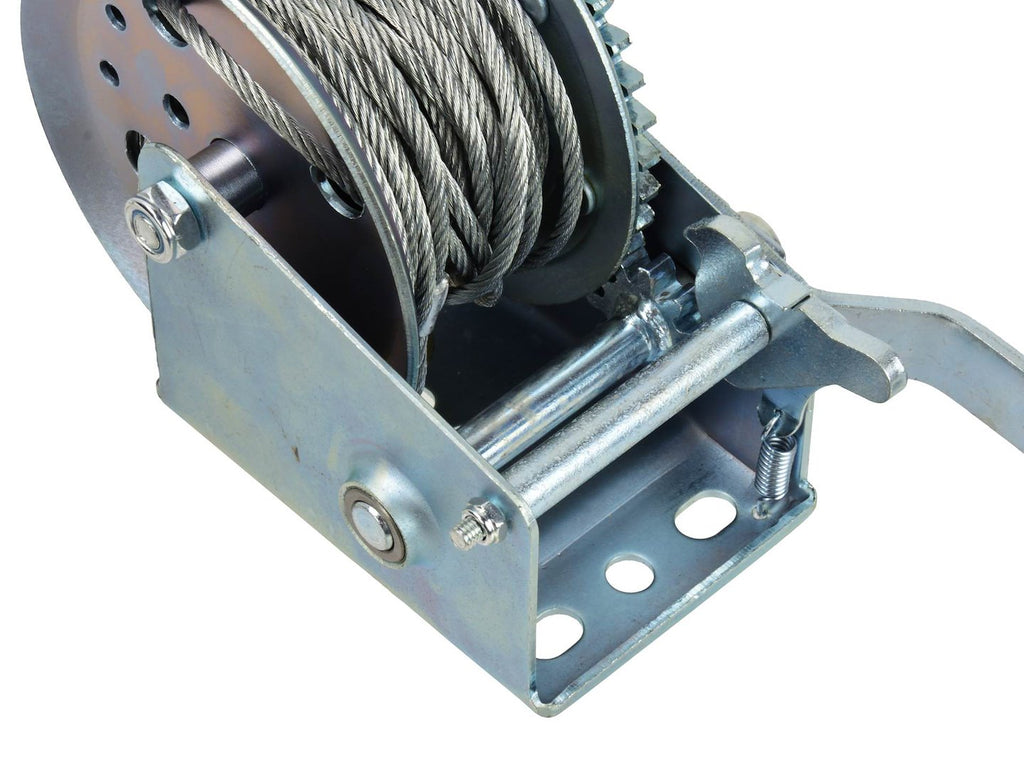 Hand Winch 1200 lb (545 kg) 10 m Wire Rope