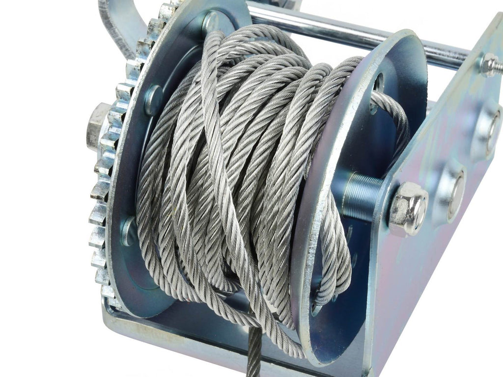 Hand Winch 2500 lb, 1134 kg, 10 m Wire Rope