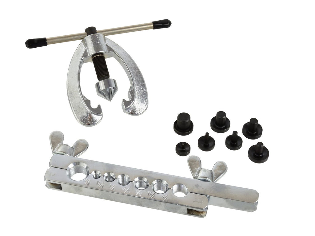 9-piece double-flaring tool kit, black case