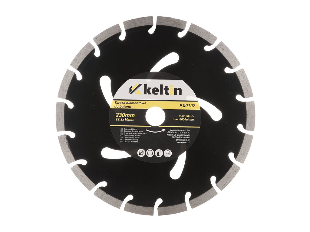 Segmented diamond blade 230x22.2x10 mm /black/