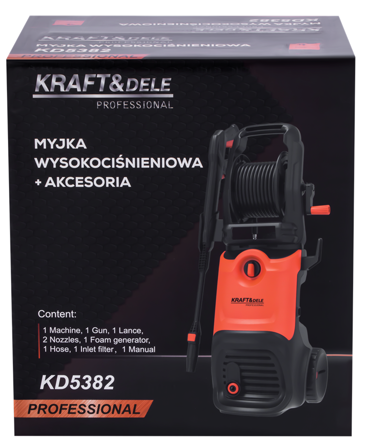 KRAFT&DELE kõrgsurvepesur 3200 W 280 bar KD5382 (C13)