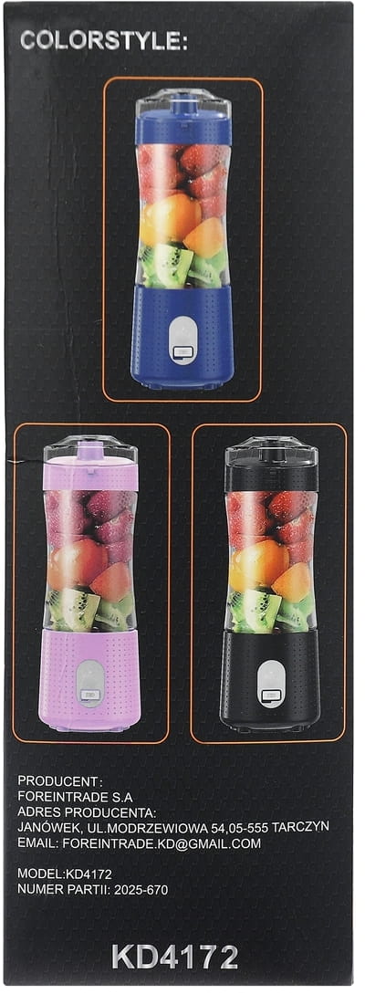 USB-C juhtmevaba blender 380ml / 2x3000mAh KD4172
