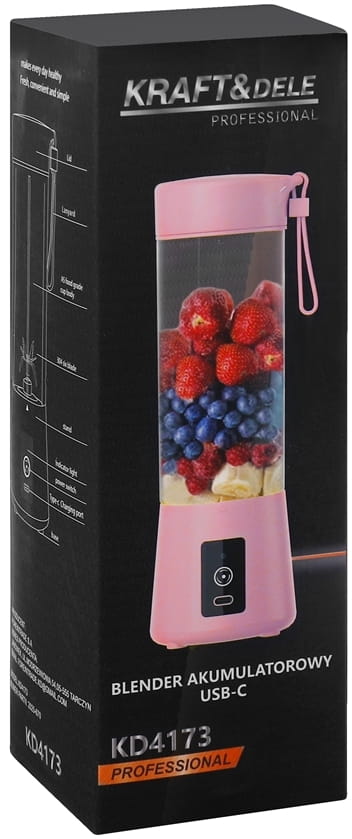 USB-C Cordless Blender 400ml / 2x3000mAh KD4173