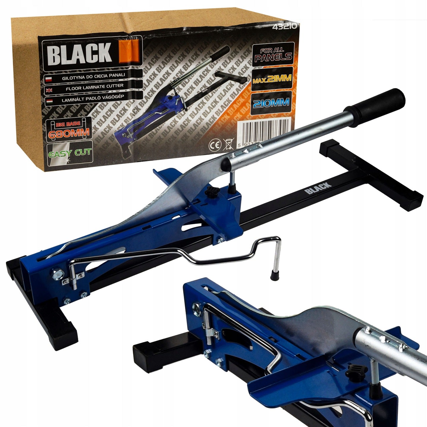 Professional Black Laminated Floor Panel Cutting Guillotine