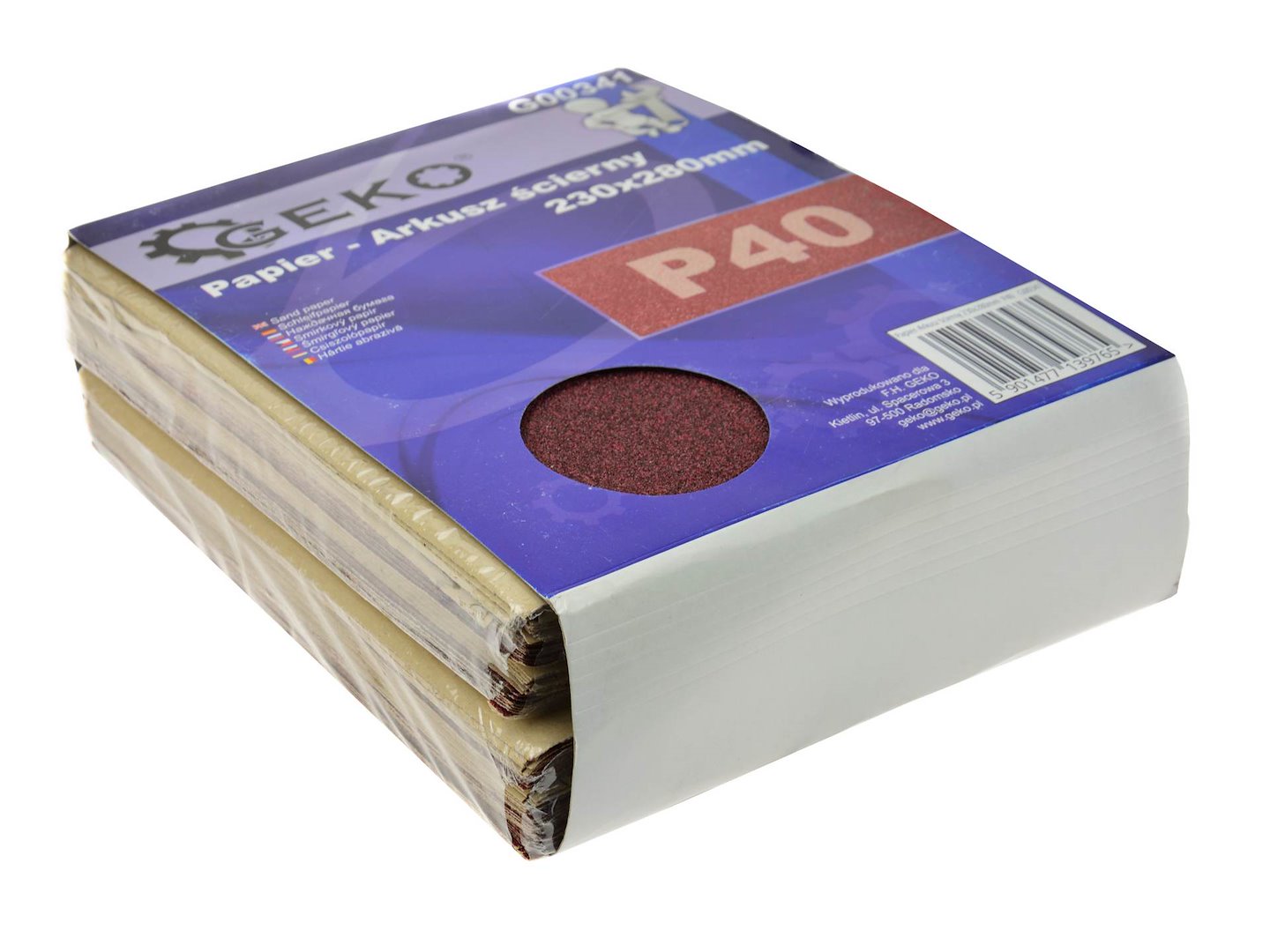 Sandpaper aluminium oxide 230 x 280 mm P60