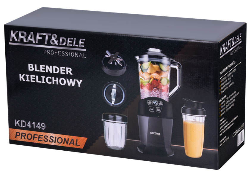 Blender purkidega 1500ml + 800ml + 400ml 1850W KD4149
