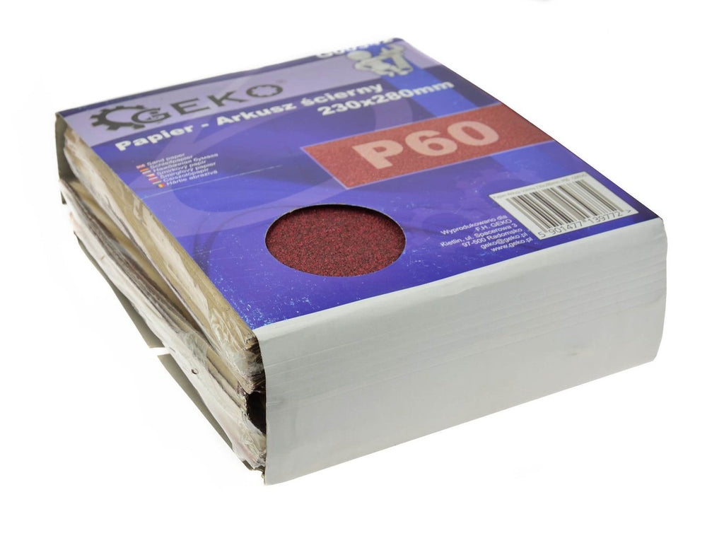 Sandpaper aluminium oxide 230 x 280 mm P60
