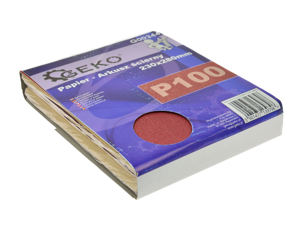 Sandpaper aluminium oxide 230 x 280 mm P100