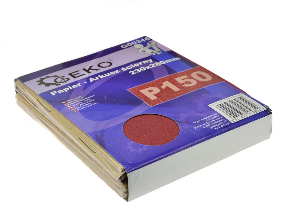 Sandpaper aluminium oxide 230 x 280 mm P150