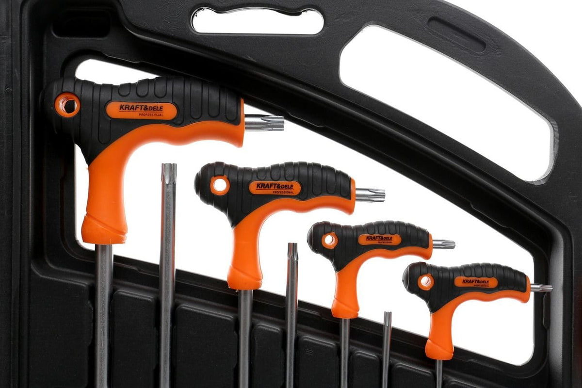 KRAFT&DELE TORX- ja lapikkruvikeerajate komplekt 16 tk KD10907